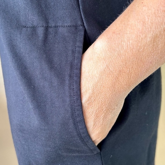 Anthropologie Velvet Graham and Spencer Black Puff Sleeve Mini Dress Pockets S - Picture 8 of 10